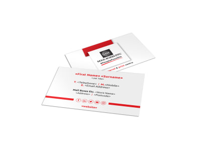 Mail Boxes Etc. Business Card Template preview